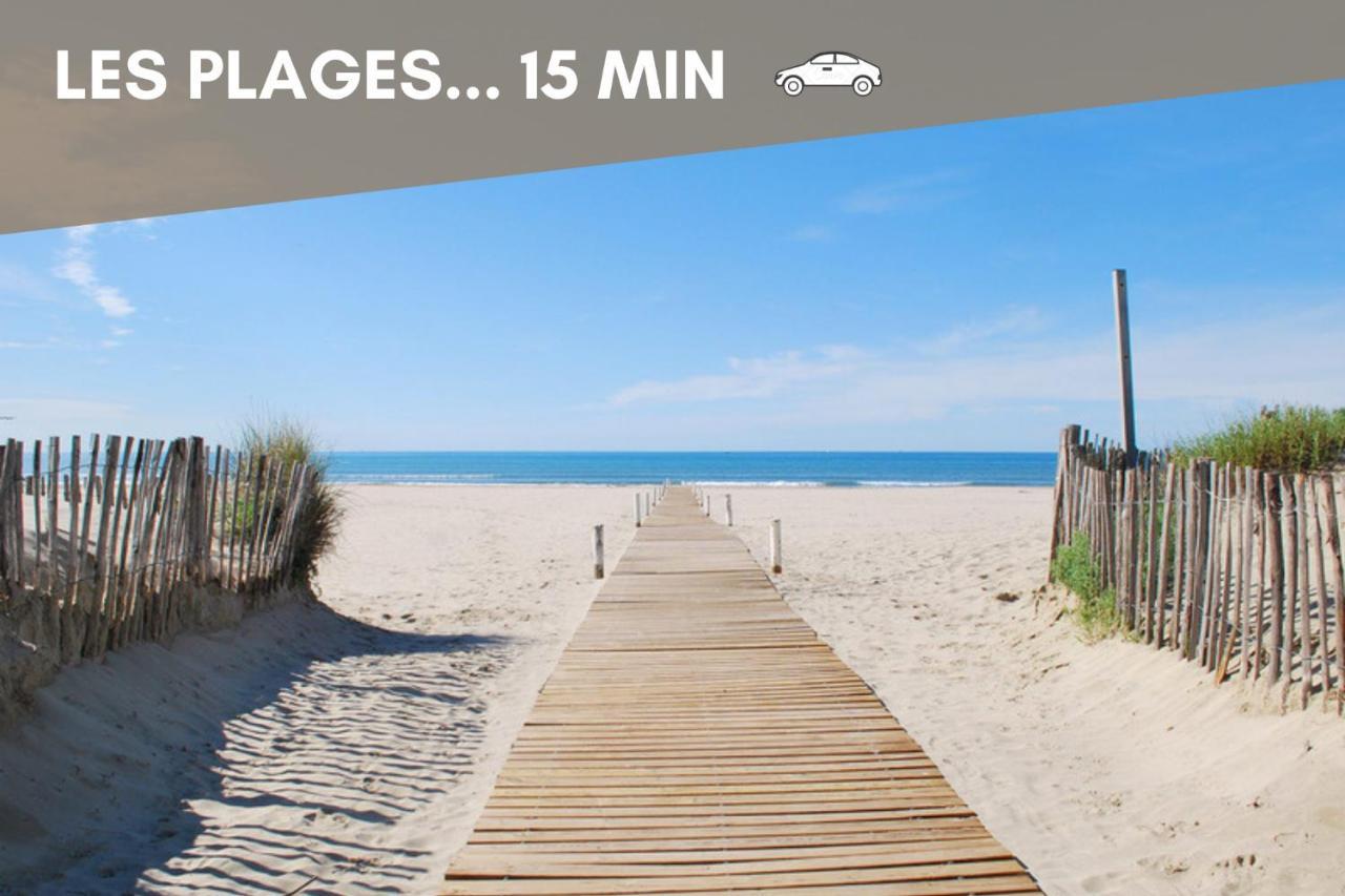 Nouveau - Jungle Montpeul - Clim - Wifi Fibre - Netflix - 5' Du Centre Et Gare - Parking - Loggia - 15' Des Plages Montpellier Exteriér fotografie