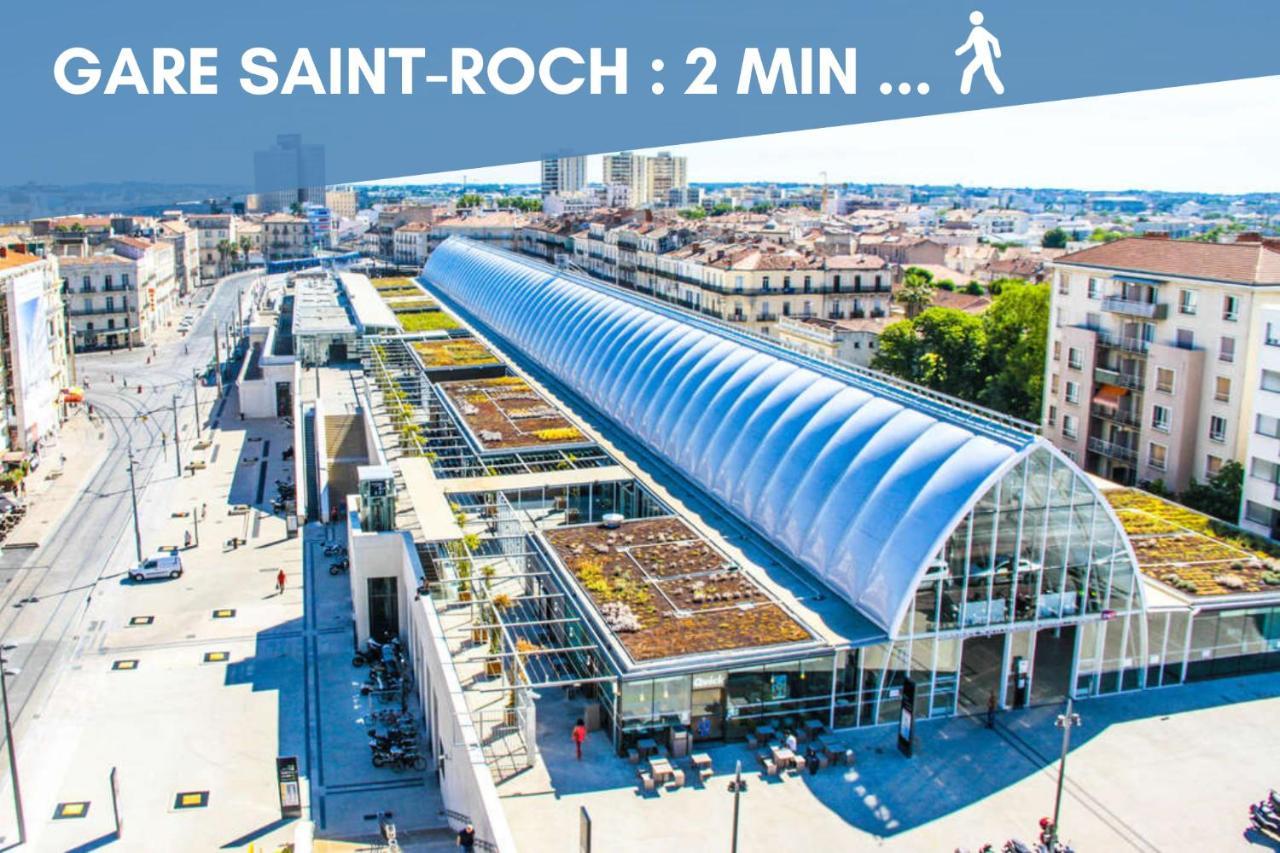 Nouveau - Jungle Montpeul - Clim - Wifi Fibre - Netflix - 5' Du Centre Et Gare - Parking - Loggia - 15' Des Plages Montpellier Exteriér fotografie