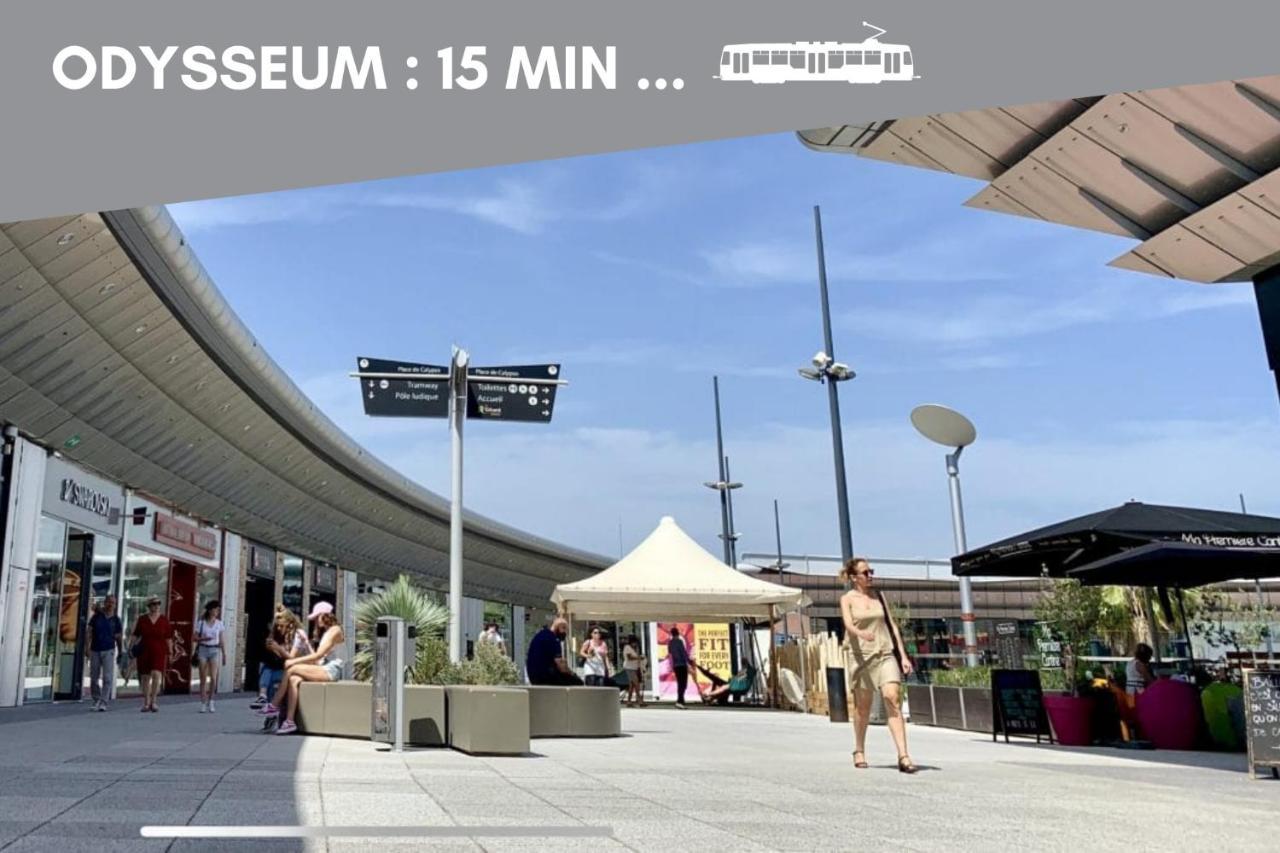 Nouveau - Jungle Montpeul - Clim - Wifi Fibre - Netflix - 5' Du Centre Et Gare - Parking - Loggia - 15' Des Plages Montpellier Exteriér fotografie